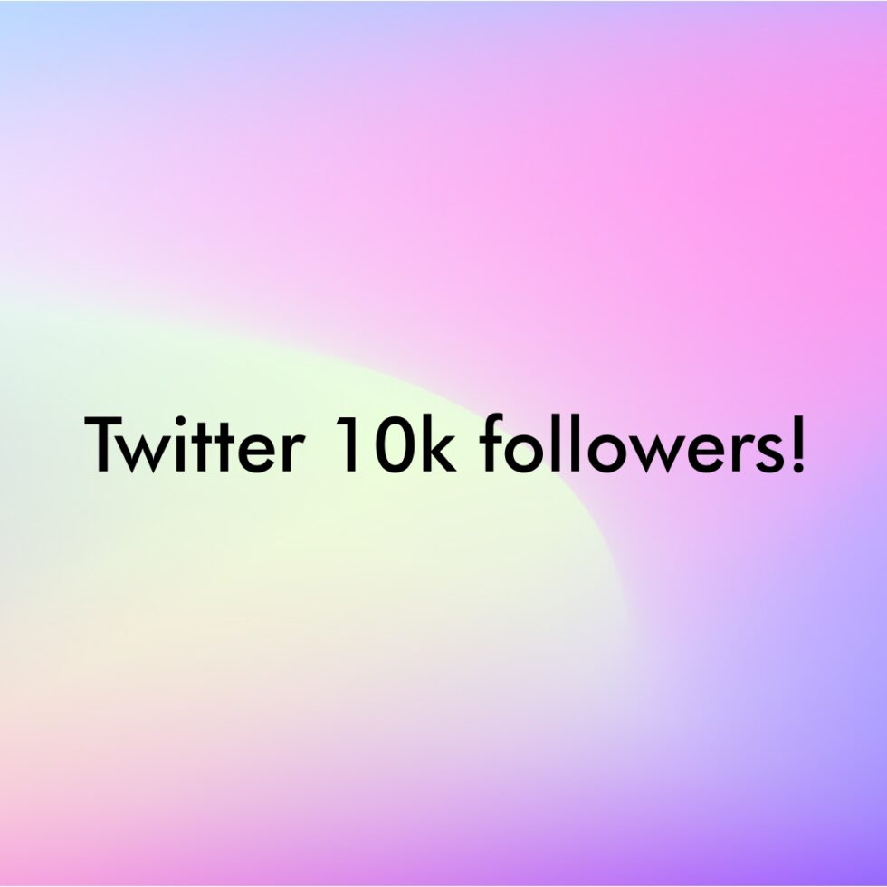 Twitter 10k followers!