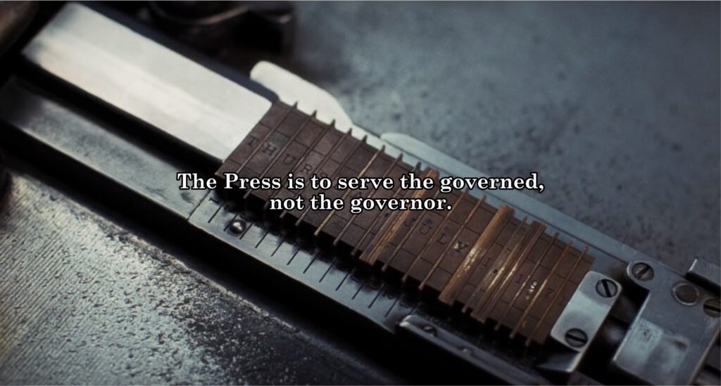 The Press is to serve the governed, not the governor.