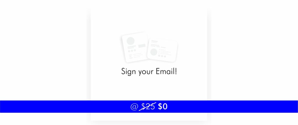 Sign your Email! Get a professional custom Email Signature @ $0 ...because it’s essential! https://mjpanchal.com/email-signature HTML and Bug-Free format, Supported in any email clients, Multiple design options, Easy to Update and install #advertising #marketing