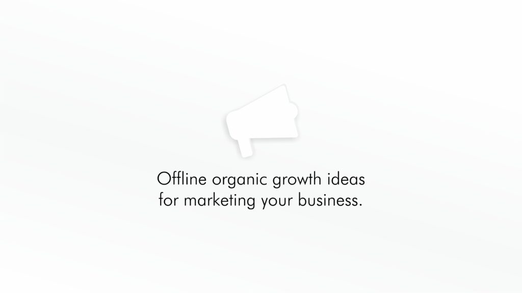 Simple and Traditional Offline Advertising routes in your marketing campaign for SMEs. https://mjpanchal.com/offline-organic-growth-ideas-for-marketing-your-business/ They're proven, easy to understand, on budget, longer lasting than other media options, and results-oriented.