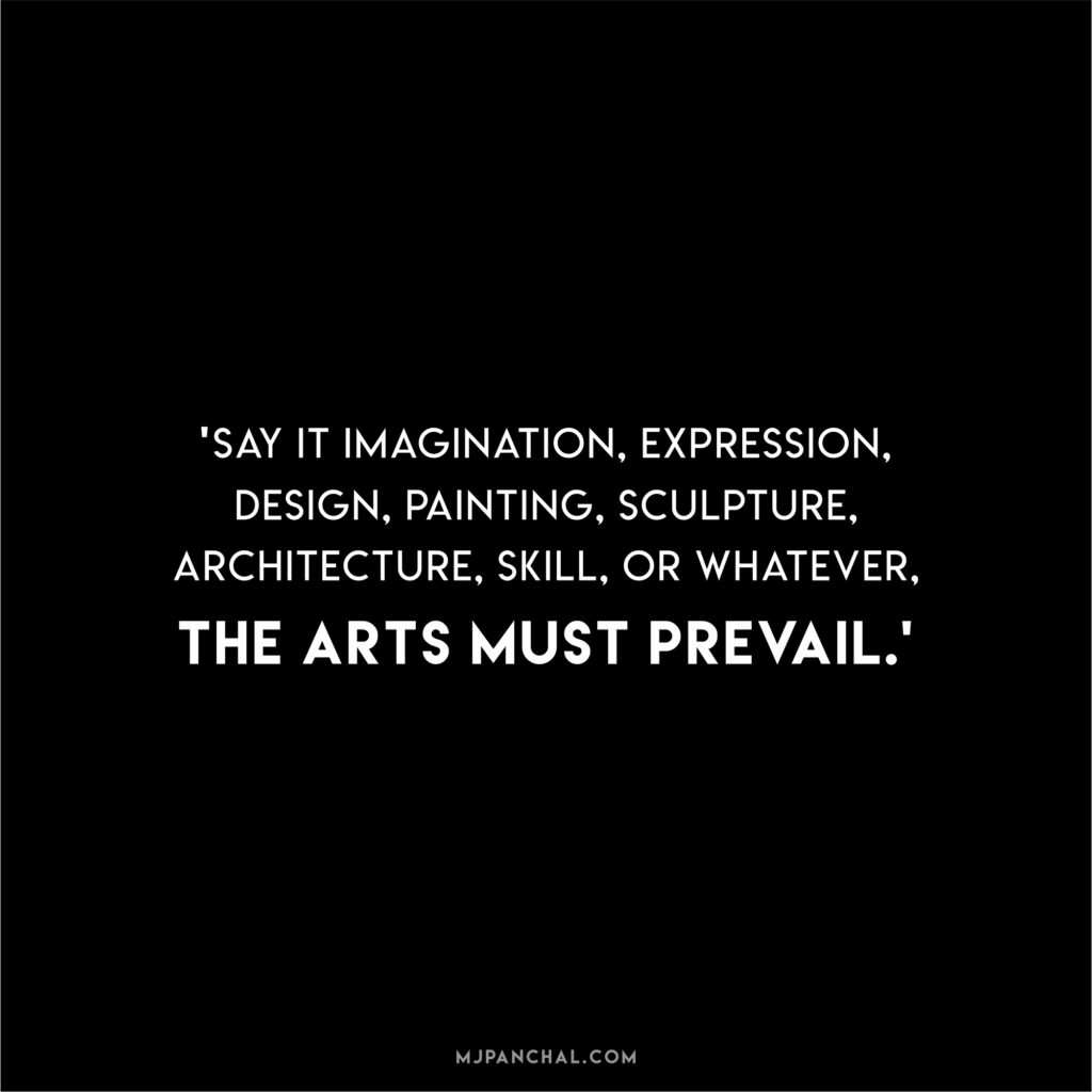 The Arts must prevail!