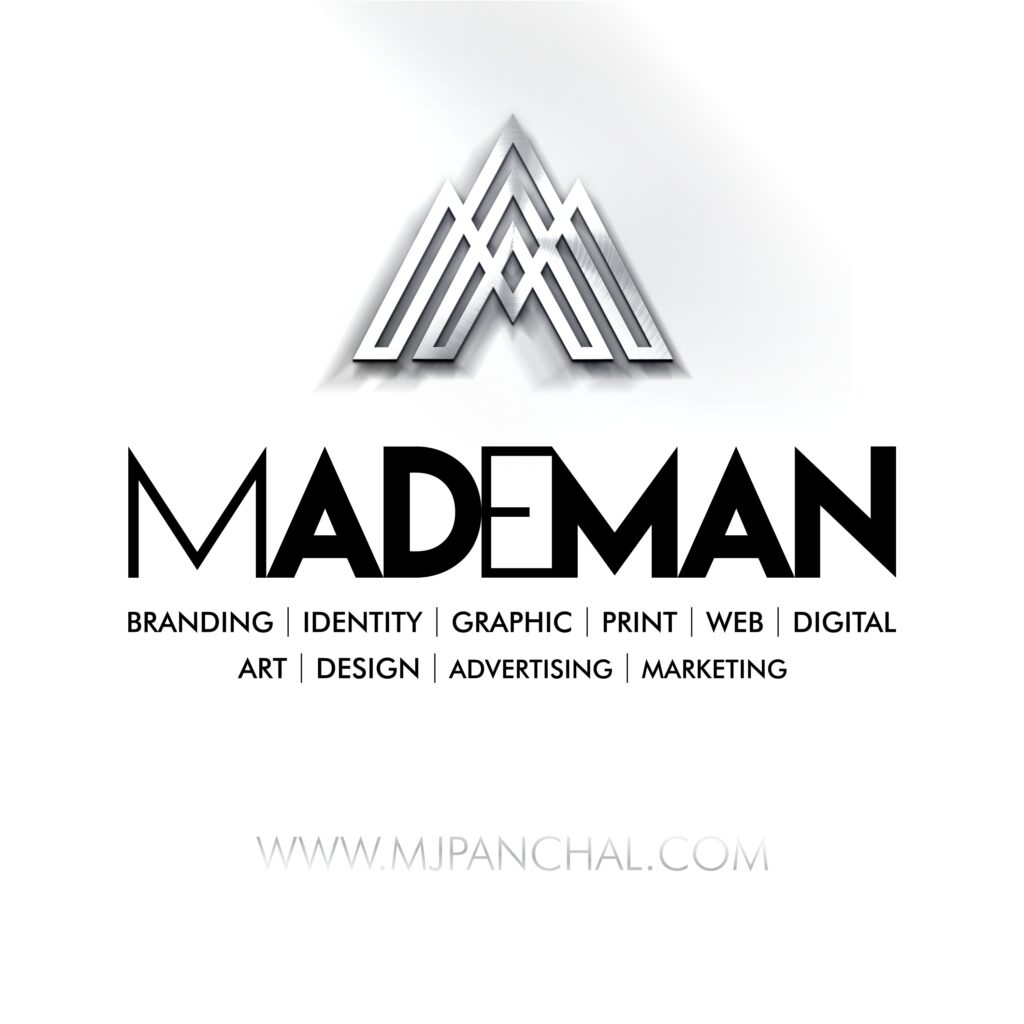 (M)AD(E)MAN Branding | Identity | Graphic | Print | Web | Digital | Art | Design | Advertising | Marketing https://mjpanchal.com