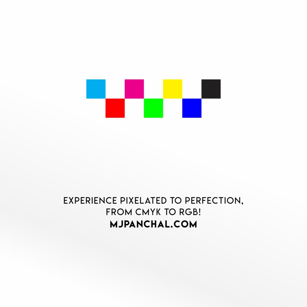 Experience pixelated to perfection, from CMYK to RGB! http://MjPanchal.com