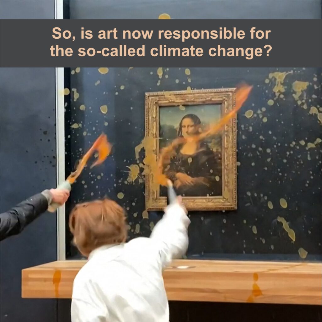 So, is art now responsible for the so-called climate change? #MonaLisa