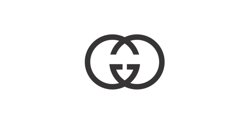 Gucci Logo: A symbol of classy and timeless elegance! The interlocking double Gs design in the Gucci logo were inspired by the initials of founder Guccio Gucci. Aldo Gucci came up with the idea when he entered the family business. #advertising #marketing