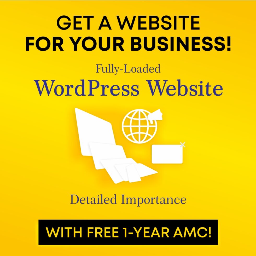 Get a Website for Your Business, With Free 1-Year AMC! Professional and creative designs, experienced development team, affordable pricing, and excellent customer support.